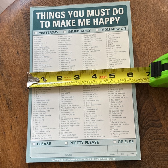 KNOCK KNOCK What You Must Do To Make Me Happy Notepad. - Picture 10 of 11